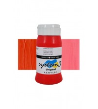 Daler Rowney System3 500 ml Akrilik Boya 588 Vermilion Hue